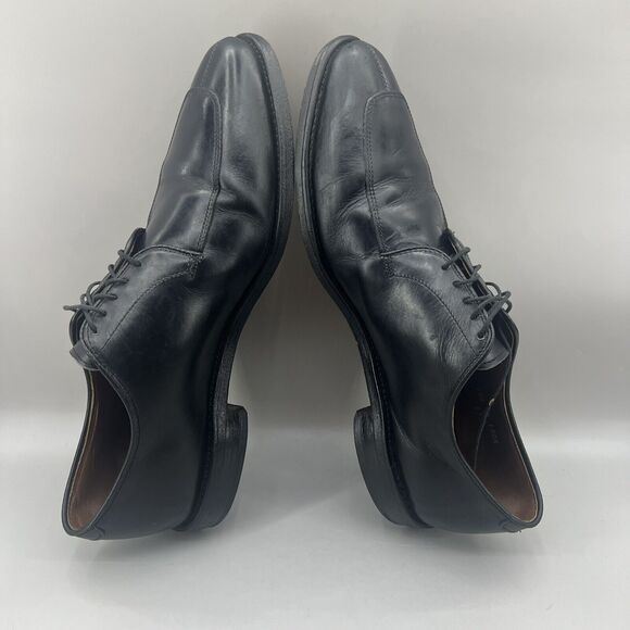 Allen Edmonds Delray Men Size 10.5 B‎ Shoes Black Leather Split Toe Oxford 9564 main image 12